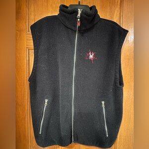 Spyder Black Fleece Vest Men Medium
